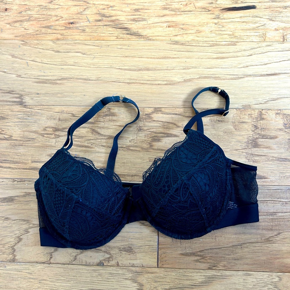 Black Lace Bra